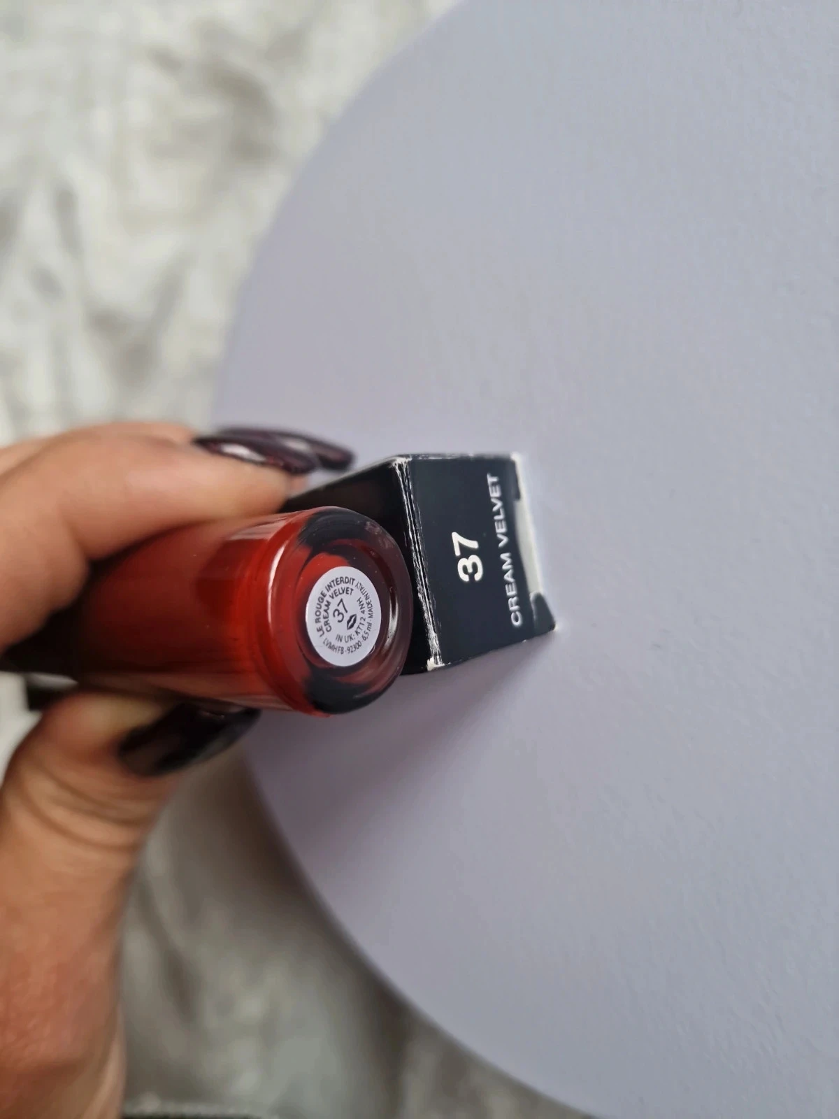 Givenchy Le Rouge Interdit crème fluwelen lippenstift mat lange houding – photo 8